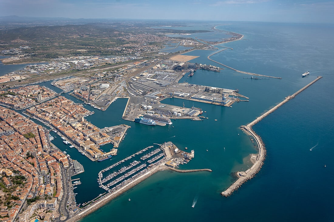vue panoramique port de Sète